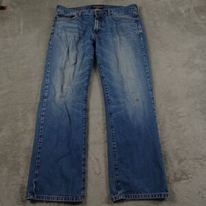 Lucky Brand Jeans Mens 36x30 Blue Denim 221 Straight Leg Preppy Pockets